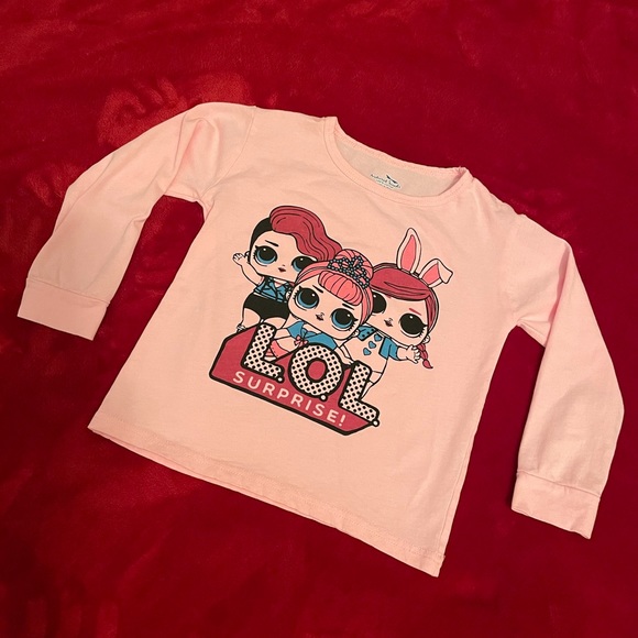 5 for $20-Little Girls LOL Surprise long-sleeved tee-EUC-Sz 5-6. - Picture 1 of 5